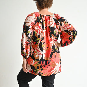Don't Go Changing Blouse - Retro Floral -  KOBOMO