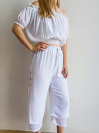 Spanish Peasant Blouse TopKOBOMO Girl's Tees + Tops