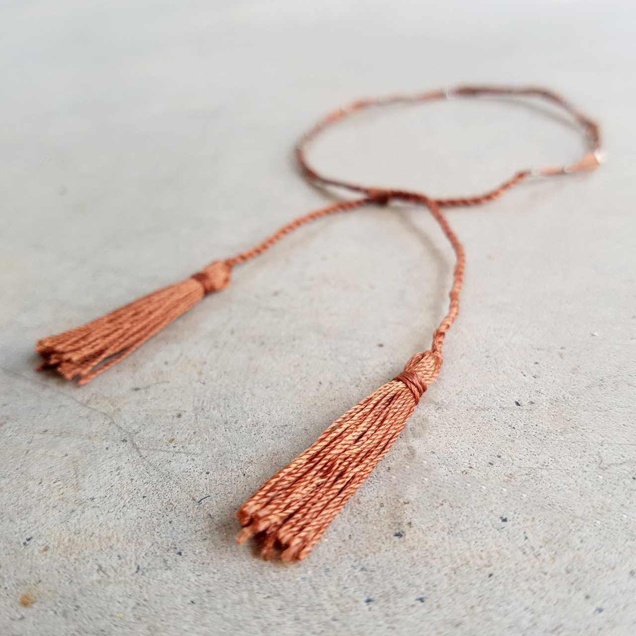 Festival Dream Thread Bracelet. Burnt Umber 