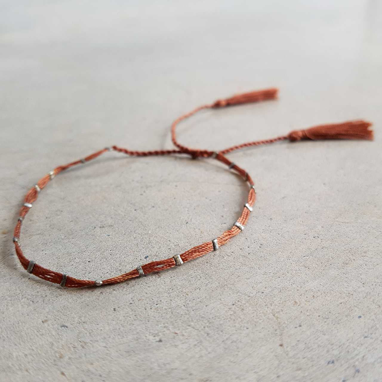 Festival Dream Thread Bracelet.  Burnt Umber 