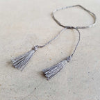 Festival Dream Thread Bracelet. Pewter 