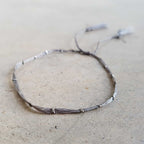 Festival Dream Thread Bracelet.  Pewter