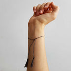 Festival Dream Thread Bracelet.  Pewter