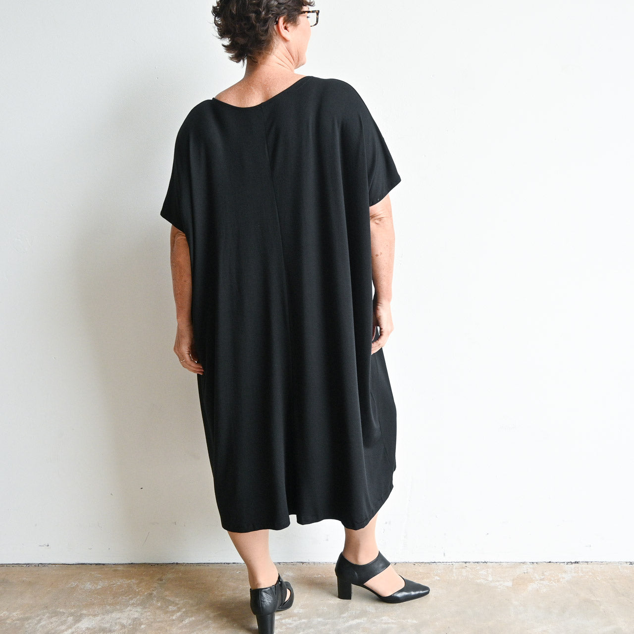 Find Your Flow Drape Dress by KOBOMO Bamboo - KOBOMO