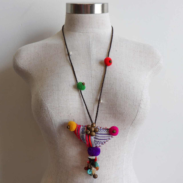 Hmong Hill Tribe Bird Necklace