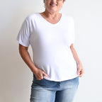 I'll Be There T-shirt by KOBOMO Bamboo - Short Sleeve - WhiteXXLarge18-20 KOBOMO