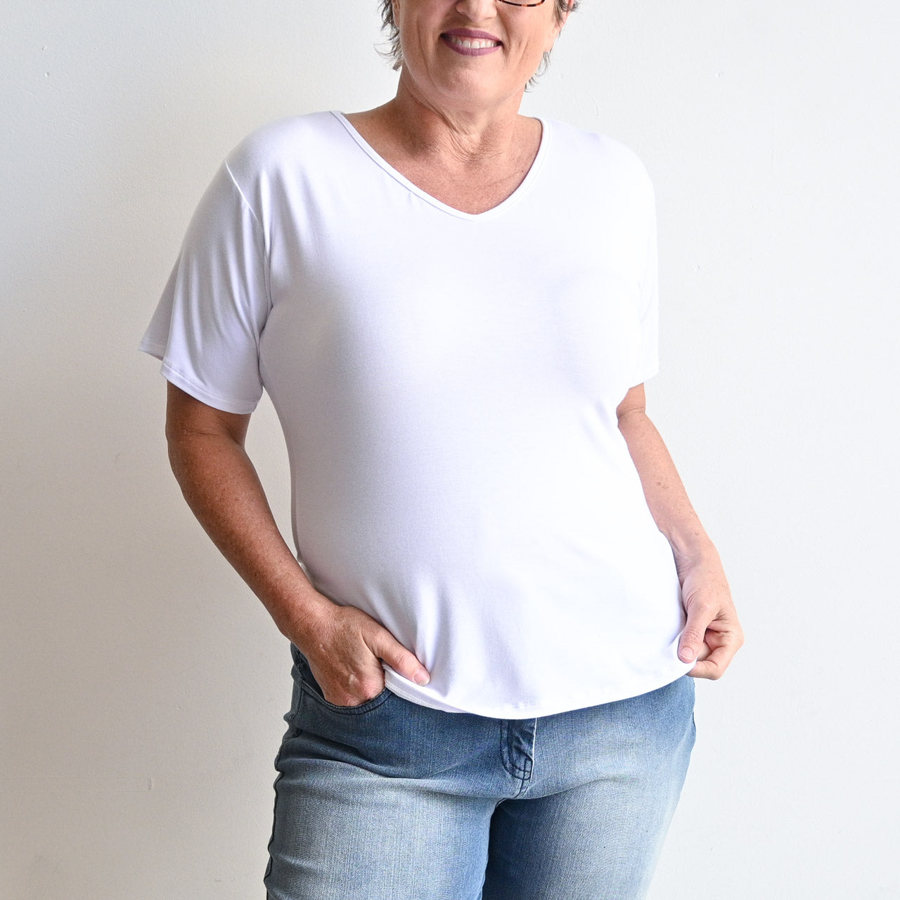 I'll Be There T-shirt by KOBOMO Bamboo - Short Sleeve - WhiteXXLarge18-20 KOBOMO