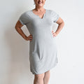 In The Moment T-Shirt Dress by KOBOMO Bamboo - MarleGreyXXLarge18-20 KOBOMO
