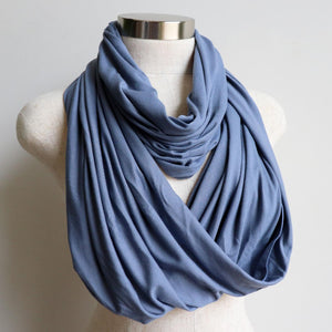 Infinity Scarf Snood in Bamboo - PigeonBlue KOBOMO