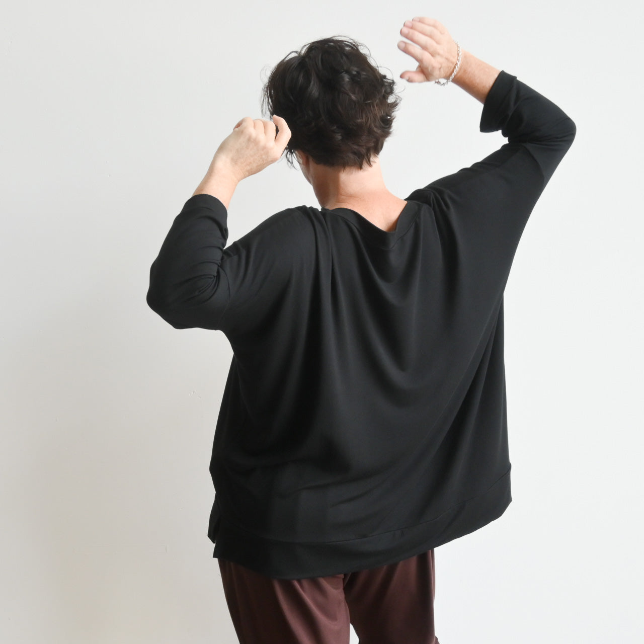 Just Wow Boat Neck Top in Bamboo by KOBOMO -  KOBOMO