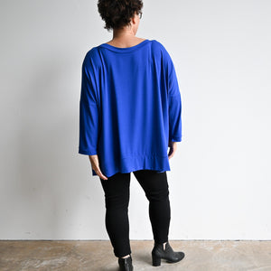 Just Wow Boat Neck Top in Bamboo by KOBOMO -  KOBOMO