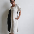 Kobomo Linen Art Deco Kaftan DressKOBOMO Women's Dresses