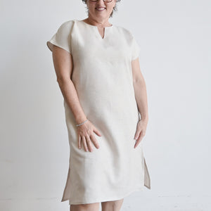 Kobomo Linen Sari Tunic Dress - NaturalKOBOMO Women's Dresses