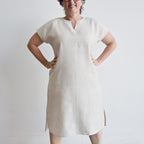 Kobomo Linen Sari Tunic Dress - NaturalKOBOMO Women's Dresses