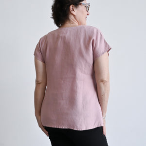 Kobomo Linen Sari Top - Heather PinkKOBOMO Women's Tops and Blouses