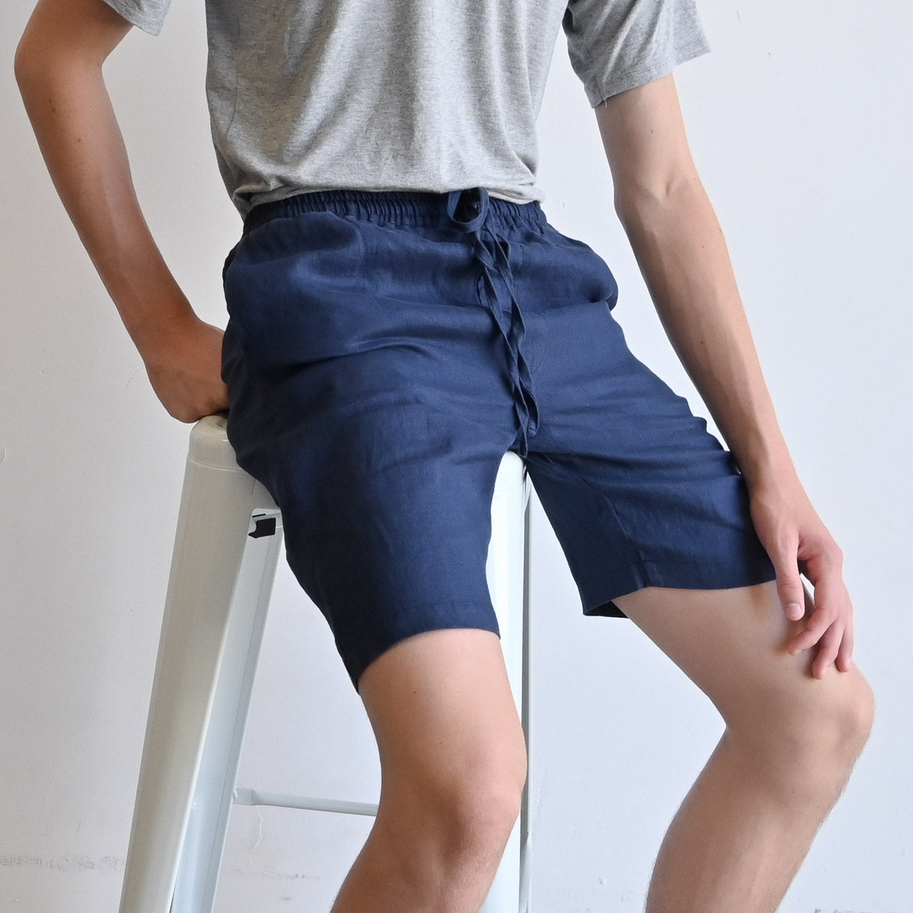 KOBOMO Linen Summer Shorts - Main Image