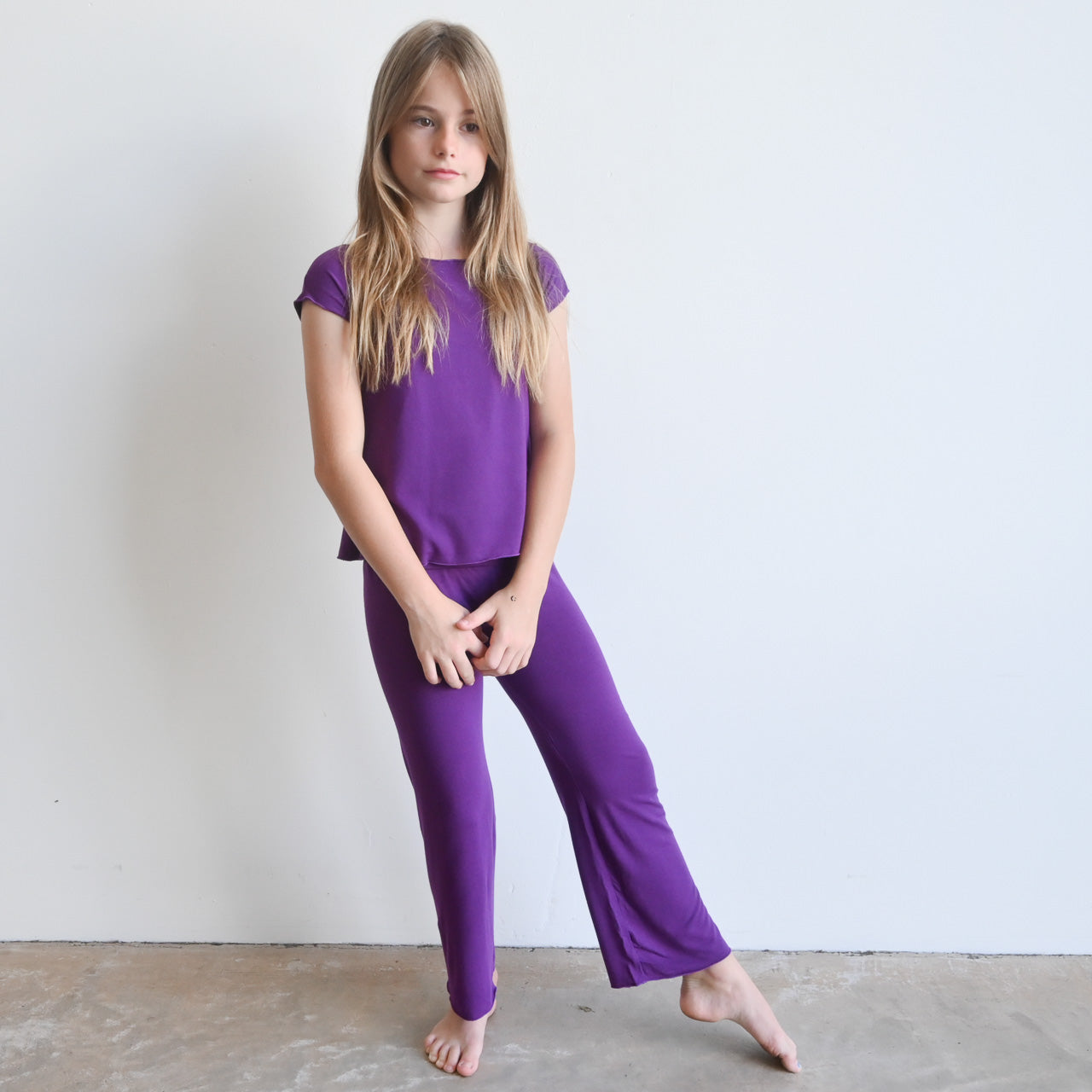 Girl's Bamboo Yoga Pants by KOBOMO Play -  KOBOMO
