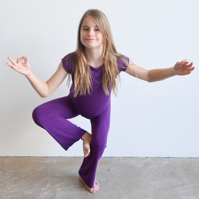 Kids's Bamboo Yoga Pants - 4 years to Tween by KOBOMO Bamboo