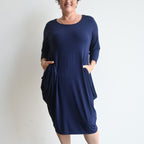 Let It Be Dress by KOBOMO Bamboo - NavyBlueLong-FreeSize KOBOMO