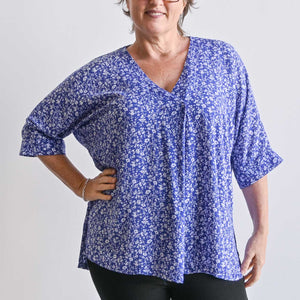Lucy In The Sky Blouse - Jasmine FloralKOBOMO Women's Tops and Blouses