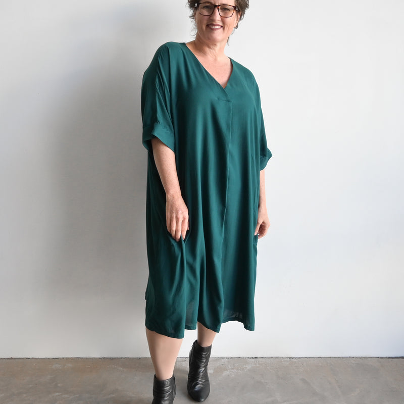 Lucy In The Sky Kaftan Dress - Peacock Green – KOBOMO