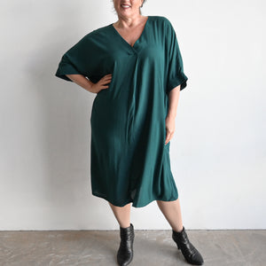 Lucy In The Sky Kaftan Dress - Peacock GreenKOBOMO Women's Dresses