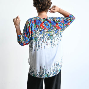 Lucy In The Sky Blouse - Floral -  KOBOMO