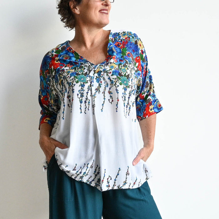 Lucy In The Sky Blouse - Floral