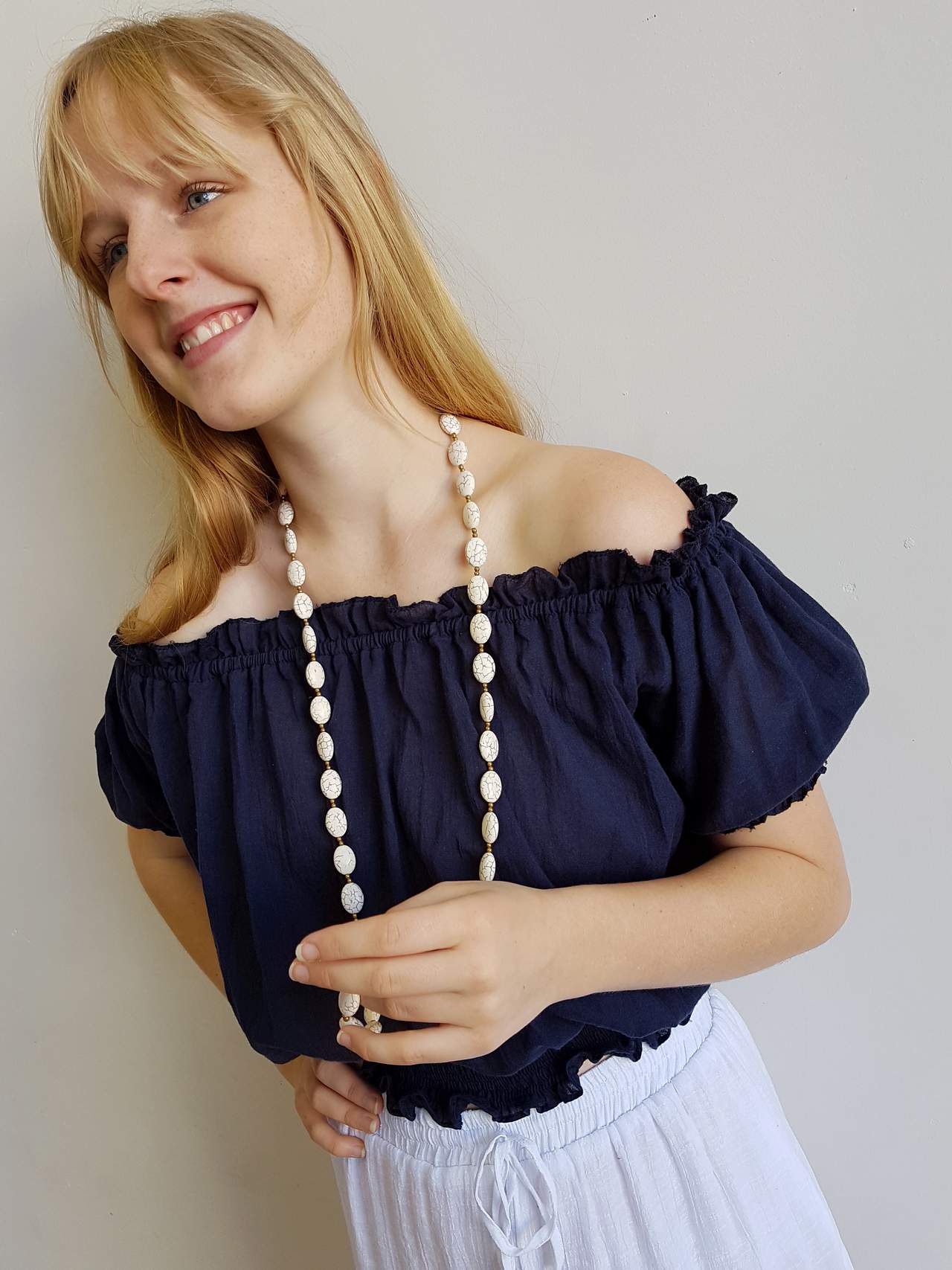 Spanish Peasant Blouse TopKOBOMO Girl's Tees + Tops