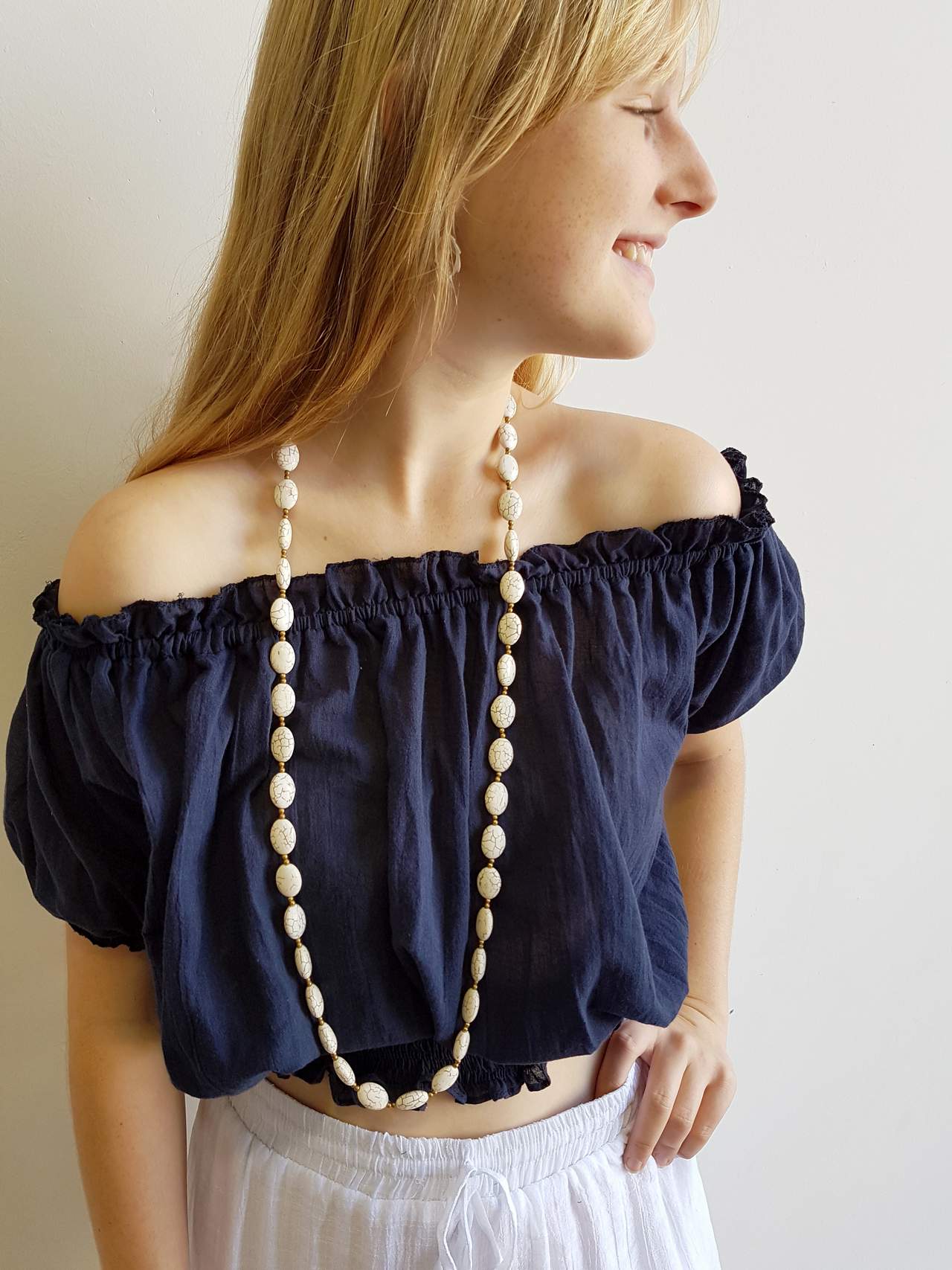 Spanish Peasant Blouse TopKOBOMO Girl's Tees + Tops