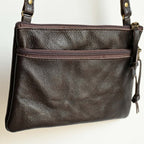 Not My First Rodeo Leather Shoulder Bag - DarkBrown KOBOMO
