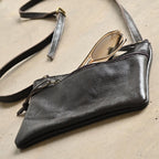 Not My First Rodeo Leather Shoulder Bag - Black KOBOMO