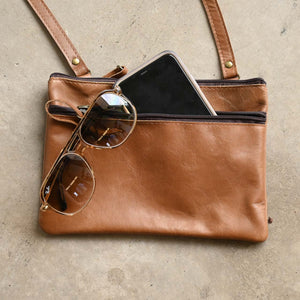 Not My First Rodeo Leather Shoulder Bag - WalnutBrown KOBOMO