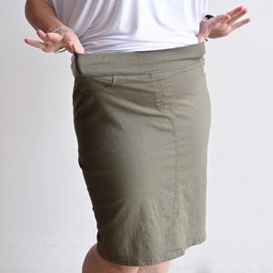 Pencil Skirt in Stretch LinenKOBOMO Women's Skirts
