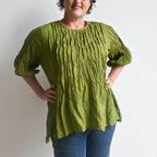 Pintuck Blouse Top -  KOBOMO