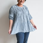 Pintuck Blouse Top -  KOBOMO