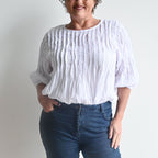 Pintuck Blouse Top -  KOBOMO