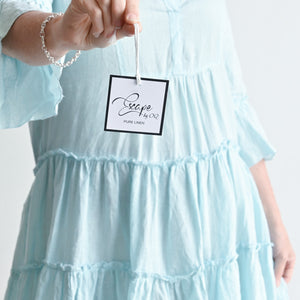Pure Linen Tiered Summer Dress by EscapeKOBOMO Women's Dresses
