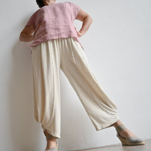 Linen Pant with Soft Waist -  KOBOMO