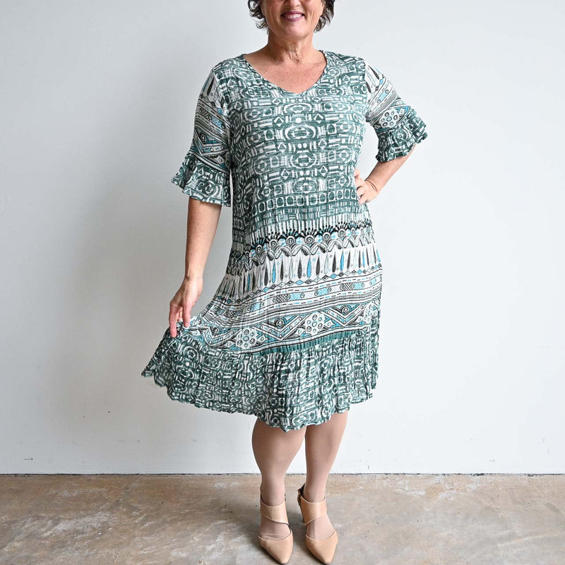 Somewhere Better Later Shift Dress - Sage Green – KOBOMO