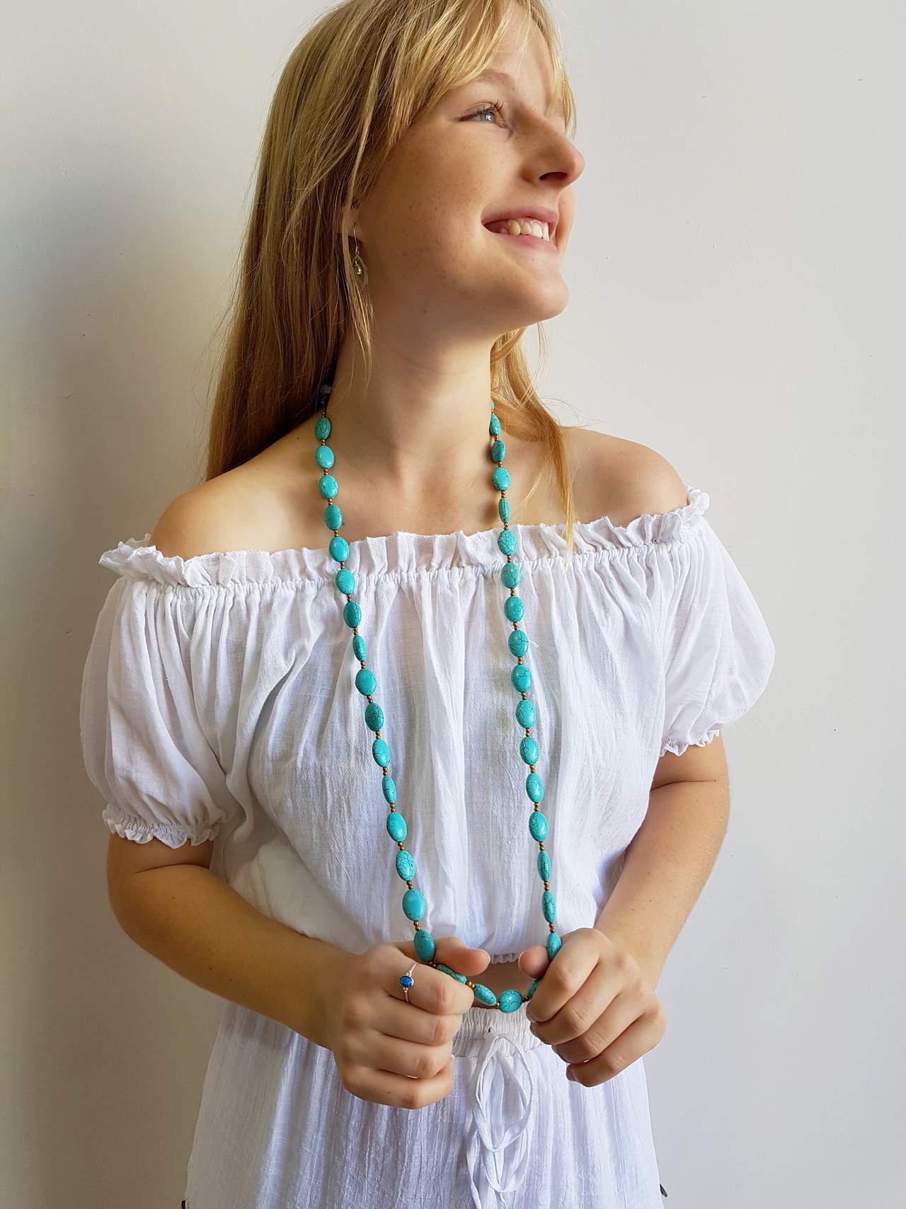 Spanish Peasant Blouse TopKOBOMO Girl's Tees + Tops