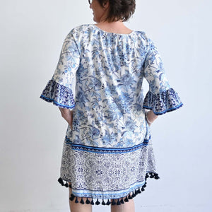Tassel Hem Kaftan Dress by Orientique - AvignonKOBOMO Women's Dresses