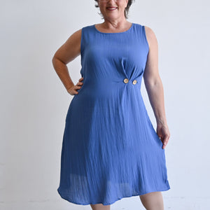 The Torquay Dress - DenimBlue20-fitsbustupto125cm KOBOMO