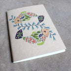 32 blank page notebook. 10cm x 14cm dimensions.