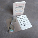 32 blank page notebook. 10cm x 14cm dimensions.