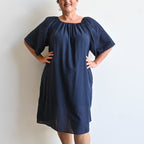 Why Not Smock Dress - 10-12NavyBlue KOBOMO