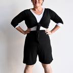 Yoga Shorts by KOBOMO Bamboo - BlackXXL18to22 KOBOMO